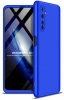 Realme 6 Pro Kılıf 3 Parçalı 360 Tam Korumalı Rubber AYS Kapak - Mavi