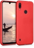 Samsung Galaxy A01 Kılıf İnce Mat Esnek Silikon - Kırmızı