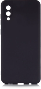 Samsung Galaxy A02 Kılıf İnce Mat Esnek Silikon - Siyah