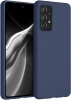 Samsung Galaxy A32 4G Kılıf İnce Mat Esnek Silikon - Lacivert