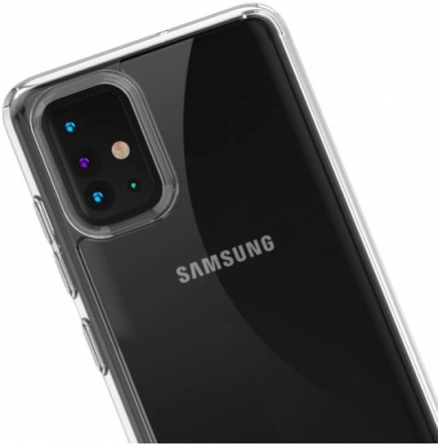 Samsung Galaxy A51 Kılıf Korumalı Kenarları Silikon Arkası Sert Coss Kapak  - Şeffaf