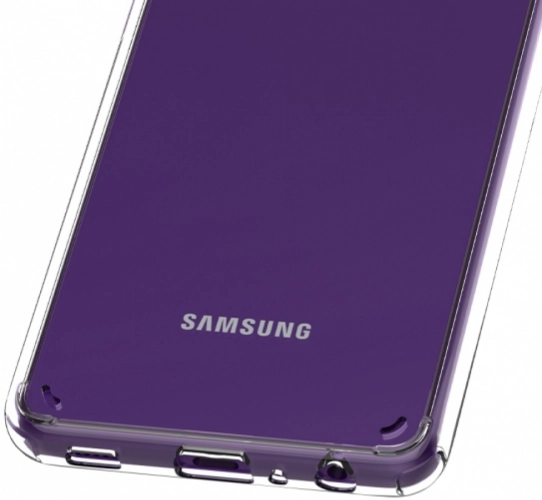 Samsung Galaxy A52s Kılıf Korumalı Kenarları Silikon Arkası Sert Coss Kapak  - Şeffaf
