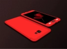 Samsung Galaxy J7 Prime / J7 Prime 2 Kılıf 3 Parçalı 360 Tam Korumalı Rubber AYS Kapak  - Kırmızı