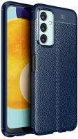 Samsung Galaxy M23 5G Kılıf Deri Görünümlü Parmak İzi Bırakmaz Niss Silikon - Lacivert