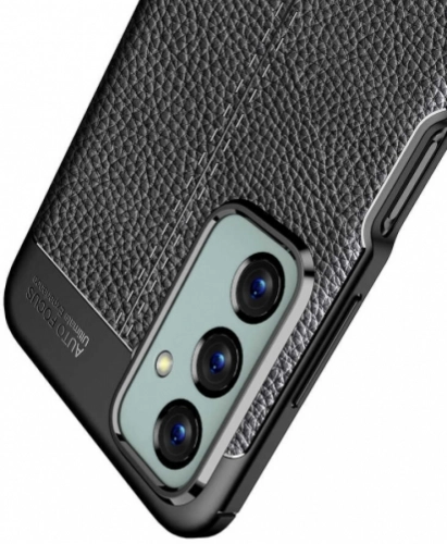 Samsung Galaxy M23 5G Kılıf Deri Görünümlü Parmak İzi Bırakmaz Niss Silikon - Siyah