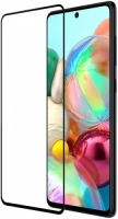 Samsung Galaxy M31s 5D Tam Kapatan Kenarları Kırılmaya Dayanıklı Cam Ekran Koruyucu - Siyah