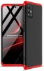Samsung Galaxy M31s Kılıf 3 Parçalı 360 Tam Korumalı Rubber AYS Kapak  - Kırmızı - Siyah