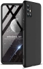 Samsung Galaxy M31s Kılıf 3 Parçalı 360 Tam Korumalı Rubber AYS Kapak - Siyah