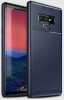 Samsung Galaxy Note 9 Kılıf Karbon Serisi Mat Fiber Silikon Negro Kapak - Lacivert