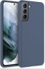Samsung Galaxy S21 FE Kılıf İnce Mat Esnek Silikon - Lacivert
