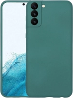 Samsung Galaxy S22 Kılıf İçi Kadife Mat Mara Lansman Silikon Kapak  - Yeşil