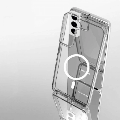 Samsung Galaxy S22 Kılıf Şeffaf Magsafe Wireless Özellikli Kapak