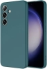 Samsung Galaxy S24 Plus Kılıf İçi Kadife Mat Mara Lansman Silikon Kapak  - Koyu Yeşil
