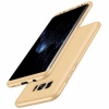 Samsung Galaxy S8 Kılıf 3 Parçalı 360 Tam Korumalı Rubber AYS Kapak  - Gold