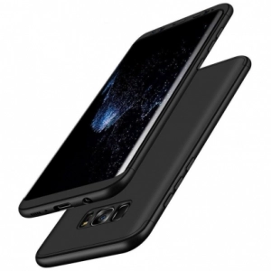 Samsung Galaxy S8 Kılıf 3 Parçalı 360 Tam Korumalı Rubber AYS Kapak  - Siyah
