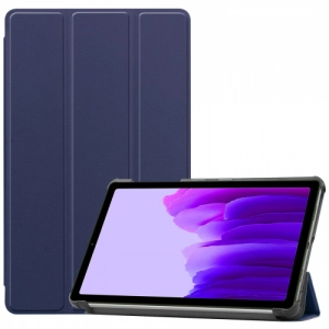 Samsung Galaxy Tab A7 T500 Tablet Kılıfı Standlı Smart Cover Kapak - Lacivert
