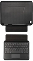 Samsung Galaxy Tab A8 10.5 SM-X200 Klavyeli Kılıf Zore Border Keyboard Bluetooh Bağlantılı Standlı Tablet Kılıfı - Siyah