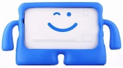 Samsung Galaxy Tab A9 Kılıf Çocuklar İçin Standlı Eğlenceli Korumalı Silikon Tablet Kılıfı - Mavi