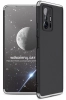 Xiaomi Mi 11T Kılıf 3 Parçalı 360 Tam Korumalı Rubber AYS Kapak - Gri Siyah