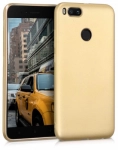 Xiaomi Mi 5X Kılıf İnce Mat Esnek Silikon - Gold