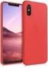 Xiaomi Mi 8 Pro Kılıf İnce Mat Esnek Silikon - Kırmızı