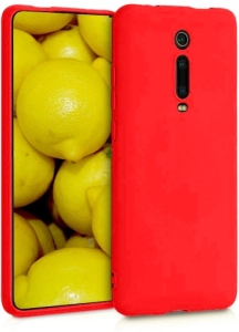 Xiaomi Mi 9T Kılıf İnce Mat Esnek Silikon - Kırmızı