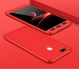 Xiaomi Mi A1 Kılıf 3 Parçalı 360 Tam Korumalı Rubber AYS Kapak  - Kırmızı