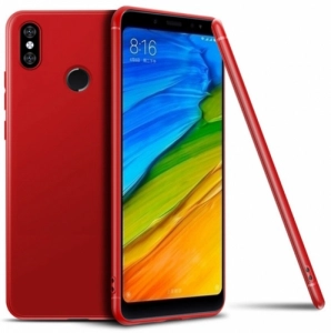 Xiaomi Mi A2 Lite Kılıf İnce Mat Esnek Silikon - Kırmızı