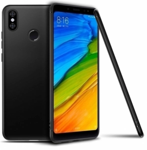 Xiaomi Mi A2 Lite Kılıf İnce Mat Esnek Silikon - Siyah