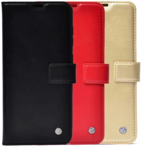 Xiaomi Mi Note 10 Kılıf Standlı Kartlıklı Cüzdanlı Kapaklı - Kırmızı