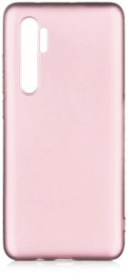 Xiaomi Mi Note 10 Lite Kılıf İnce Mat Esnek Silikon - Rose Gold