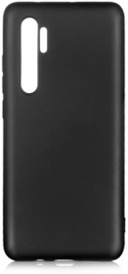Xiaomi Mi Note 10 Lite Kılıf İnce Mat Esnek Silikon - Siyah