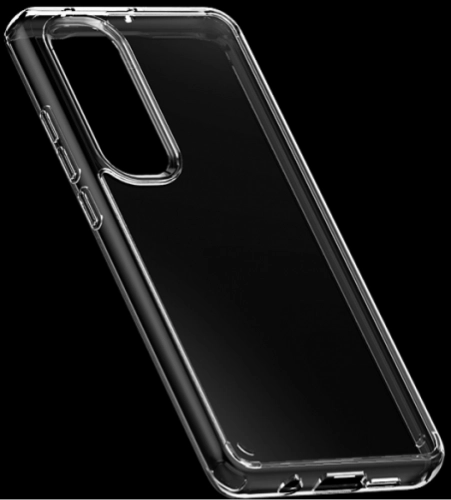 Xiaomi Mi Note 10 Lite Kılıf Korumalı Kenarları Silikon Arkası Sert Coss Kapak  - Şeffaf
