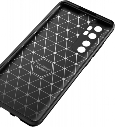 Xiaomi Mi Note 10 Lite Kılıf Karbon Serisi Mat Fiber Silikon Negro Kapak - Siyah