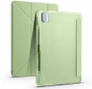Xiaomi Mi Pad 5 Pro Tablet Kılıfı Standlı Tri Folding Kalemlikli Silikon Smart Cover - Yeşil