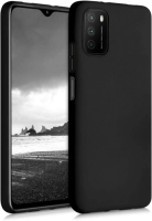 Xiaomi Poco M3 Kılıf İnce Mat Esnek Silikon - Siyah