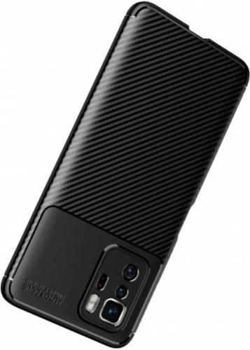 Xiaomi Poco X3 GT Kılıf Karbon Serisi Mat Fiber Silikon Negro Kapak - Siyah