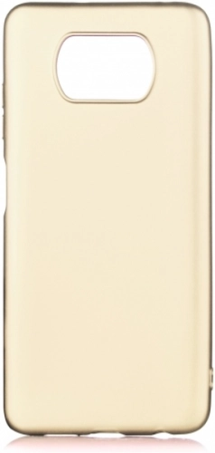 Xiaomi Poco X3 NFC Kılıf İnce Mat Esnek Silikon - Gold