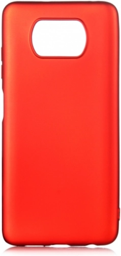 Xiaomi Poco X3 NFC Kılıf İnce Mat Esnek Silikon - Kırmızı