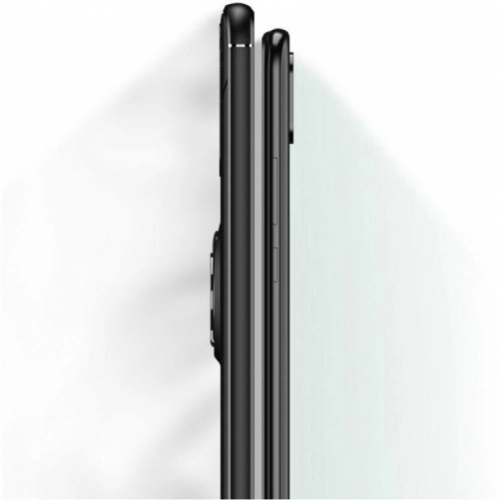 Xiaomi Redmi 9T Kılıf Auto Focus Serisi Soft Premium Standlı Yüzüklü Kapak - Siyah