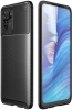 Xiaomi Redmi Note 10 Kılıf Karbon Serisi Mat Fiber Silikon Negro Kapak - Siyah