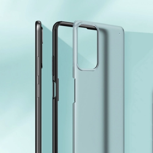 Xiaomi Redmi Note 11s Kılıf Volks Serisi Kenarları Silikon Arkası Şeffaf Sert Kapak - Siyah