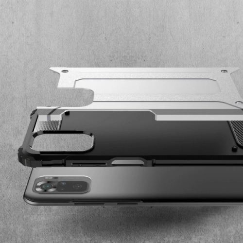 Xiaomi Redmi Note 11s Kılıf Zırhlı Tank Crash Silikon Kapak - Siyah