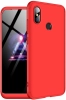 Xiaomi Redmi Note 6 Pro Kılıf 3 Parçalı 360 Tam Korumalı Rubber AYS Kapak  - Kırmızı